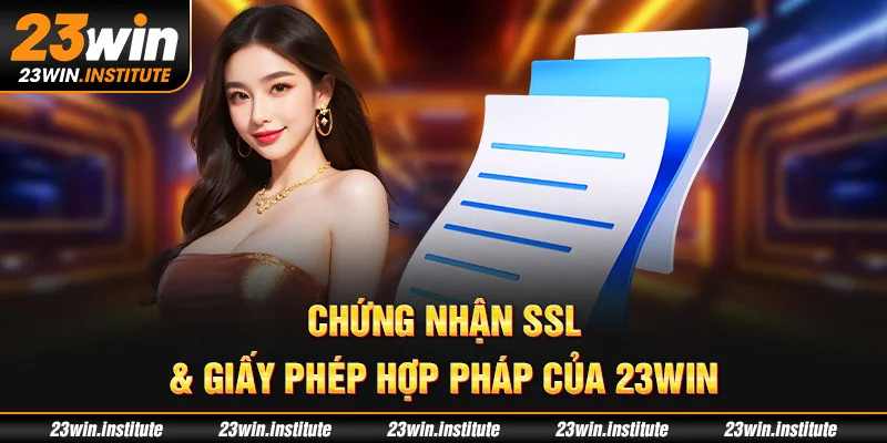 Chứng nhận SSL & giấy phép hợp pháp của 23Win