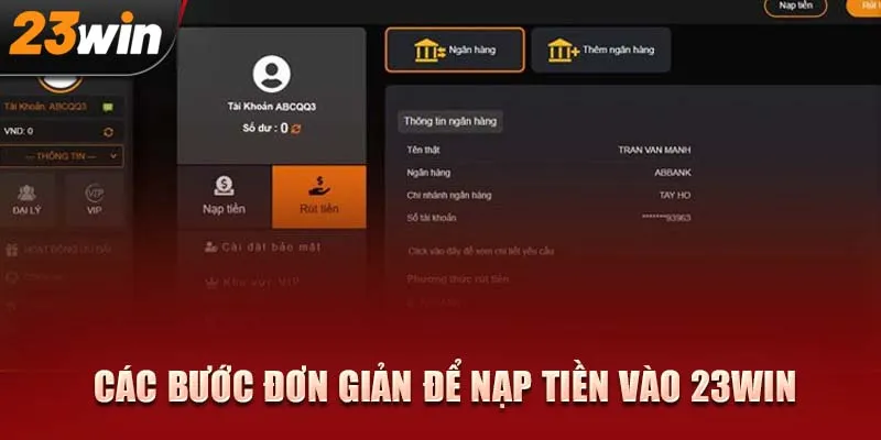 Chỉ một cú nhấp vào mục nạp tiền, bạn đã sẵn sàng tiếp nhiên liệu cho cuộc chơi!