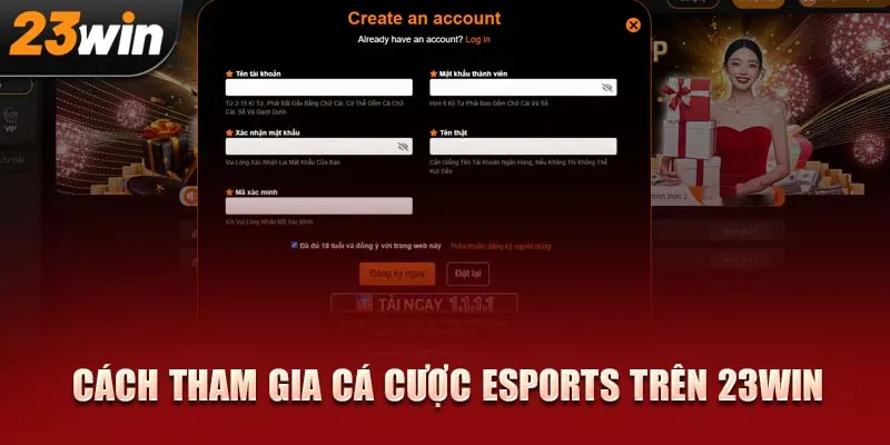 Đăng ký tài khoản 23Win chỉ trong 1 phút!